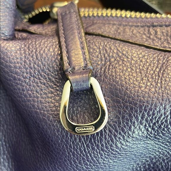 Coach Purple Leather Hobo Bag - Picture 6 of 6